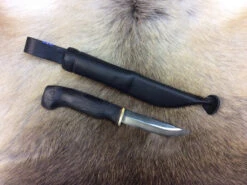 Wood Jewel Black Knife