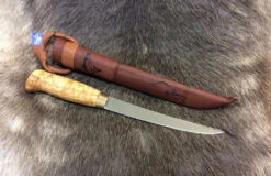 Wood Jewel Fillet Knife With Birch Handle