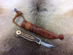 Wood Jewel Zebra Knife Small